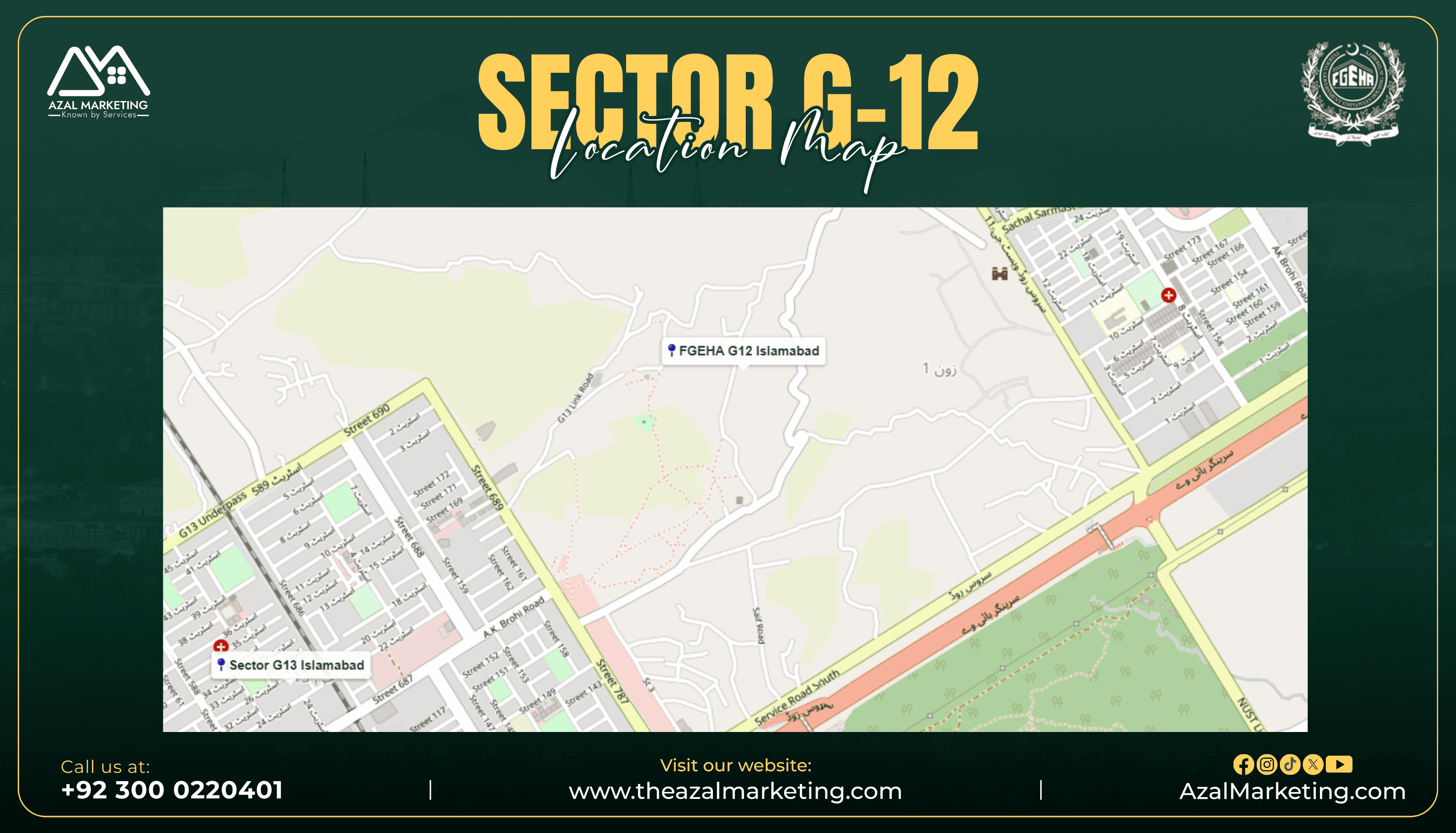 Sector G-12 Islamabad Location:<br />
