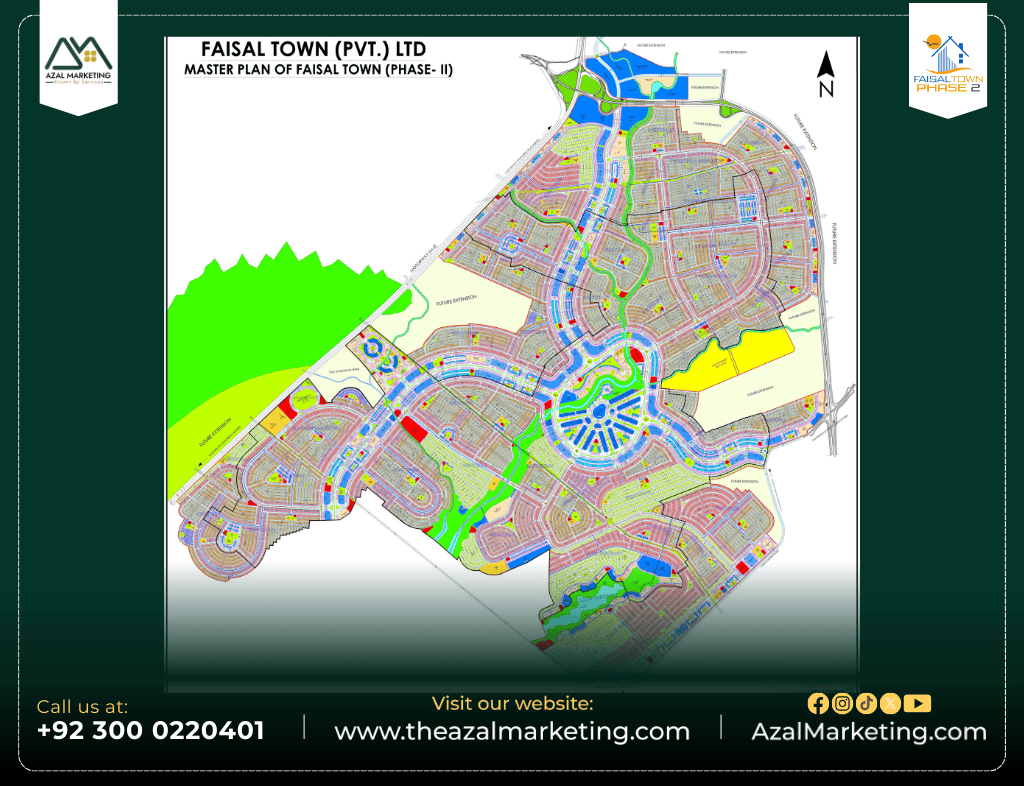 Faisal Town Phase 2 Sector O Location