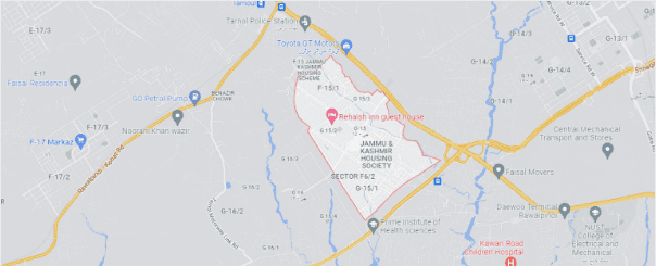 Jammu and Kashmir Cooperative Housing Society Location:<br />
