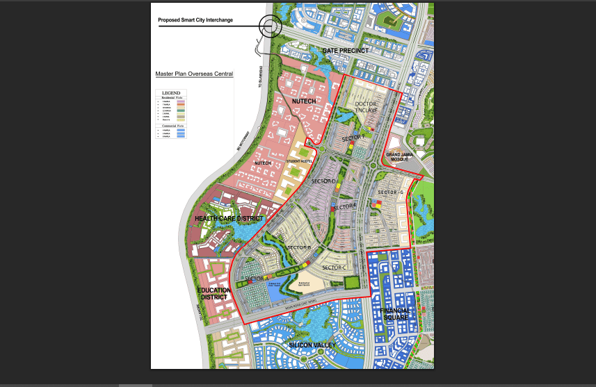 Capital Smart City Overseas Central Master Plan:<br />
