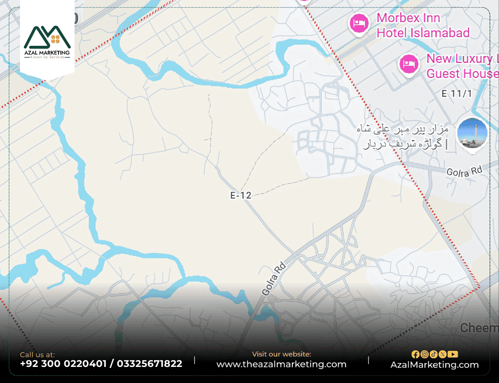 Sector E-12 location 
