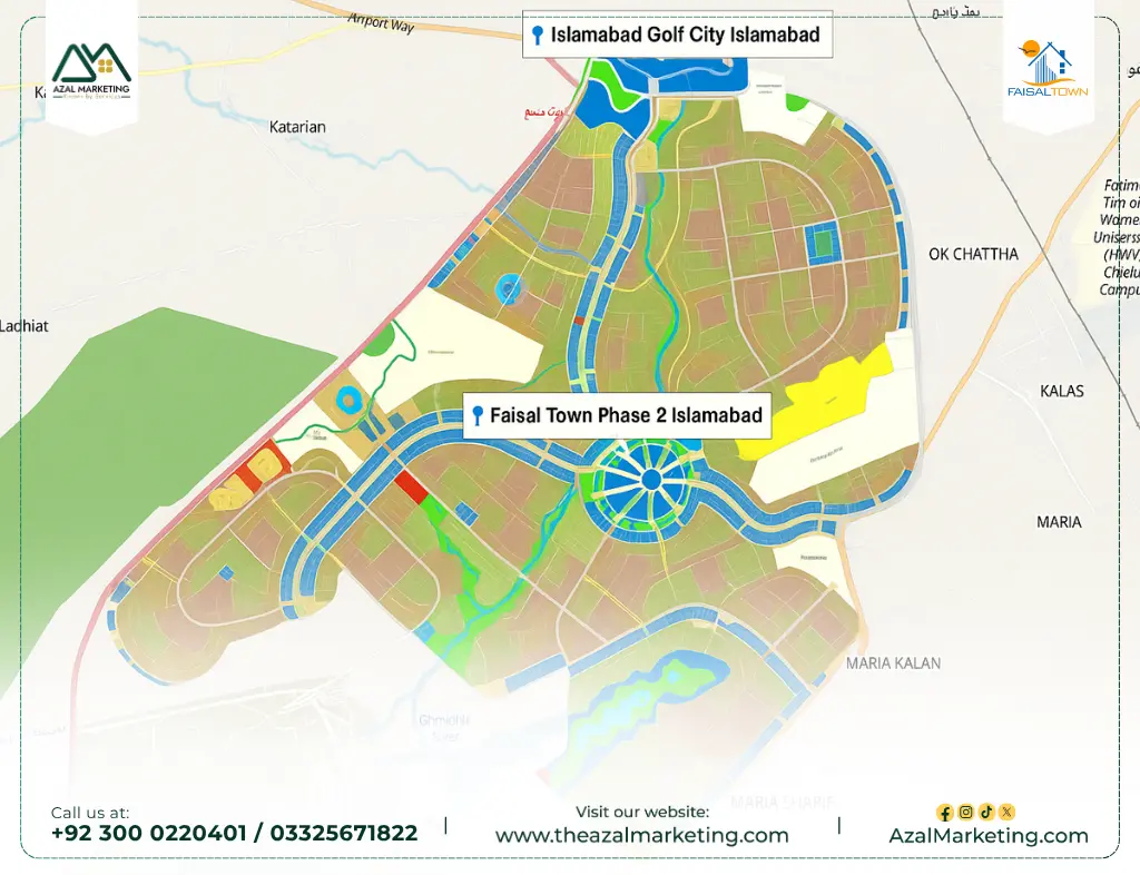 Faisal Town Phase 2 N block location