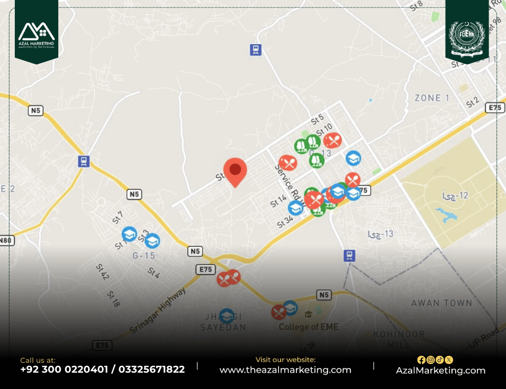 Sector G-14 Location